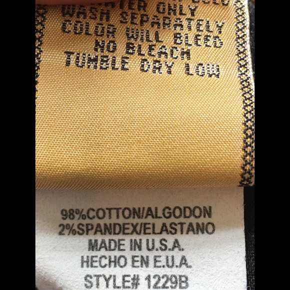 *Flared* NWT Distressed Embroidered Back Flap Pocket Jean w/ Boot Cut Flare - Picture 6 of 7